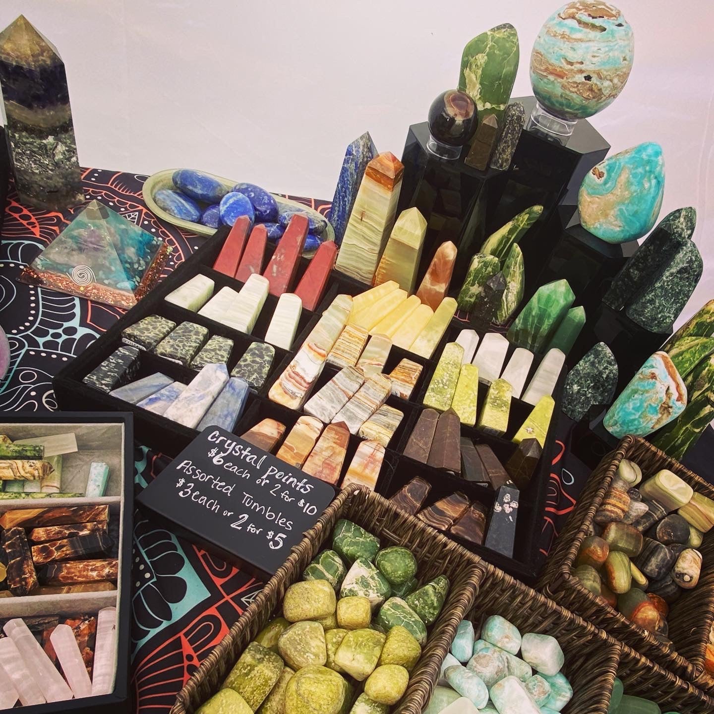 Crystal Towers, Palm Stones & More