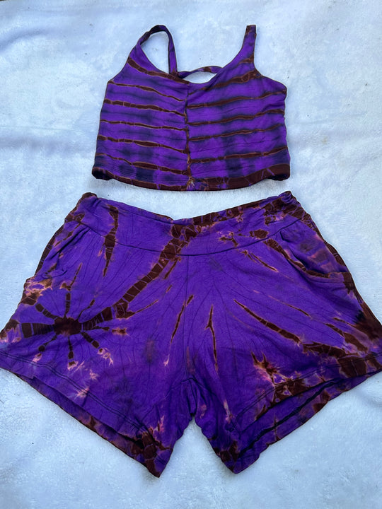 Monotone Tie Dye Shorts w/ Mix-N-Match Crops