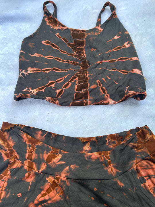 Monotone Tie Dye Shorts w/ Mix-N-Match Crops