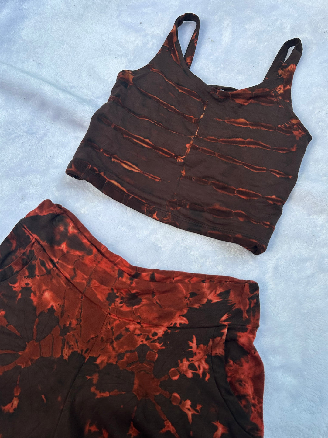 Monotone Tie Dye Shorts w/ Mix-N-Match Crops