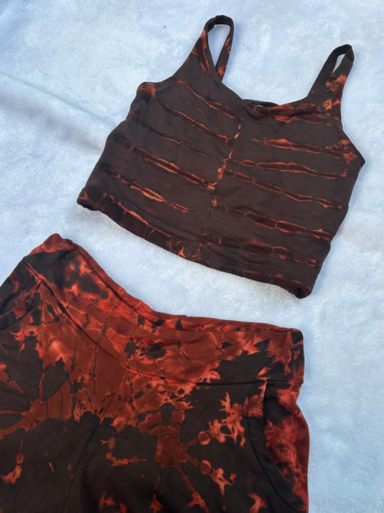 Monotone Tie Dye Shorts w/ Mix-N-Match Crops