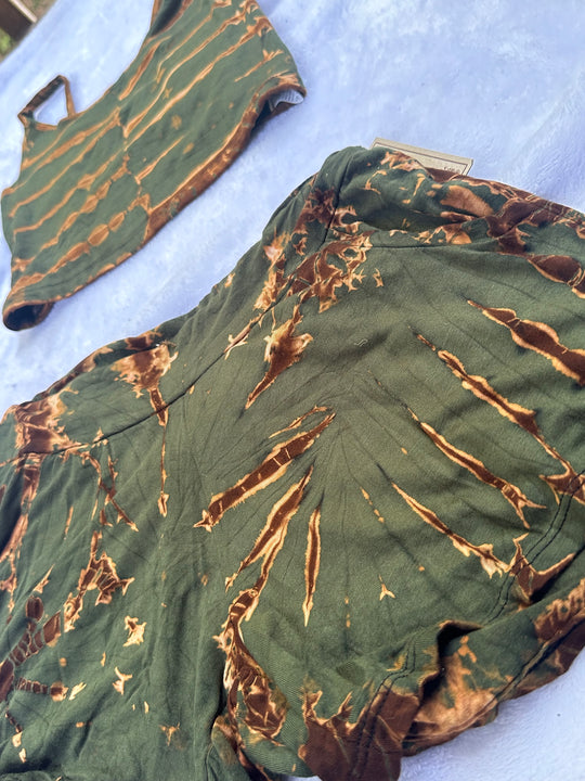 Monotone Tie Dye Shorts w/ Mix-N-Match Crops