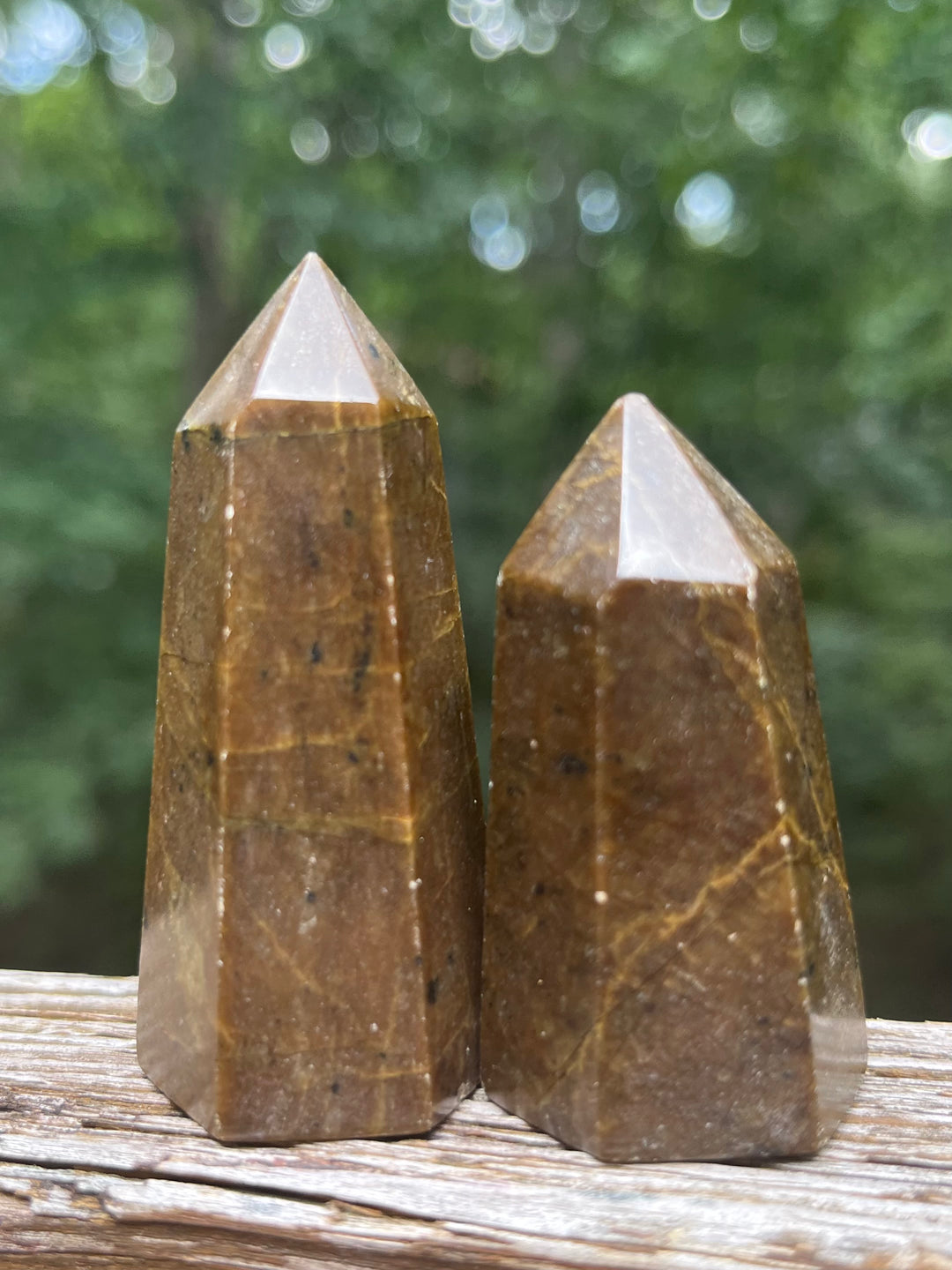 Small Vessonite Crystal Towers