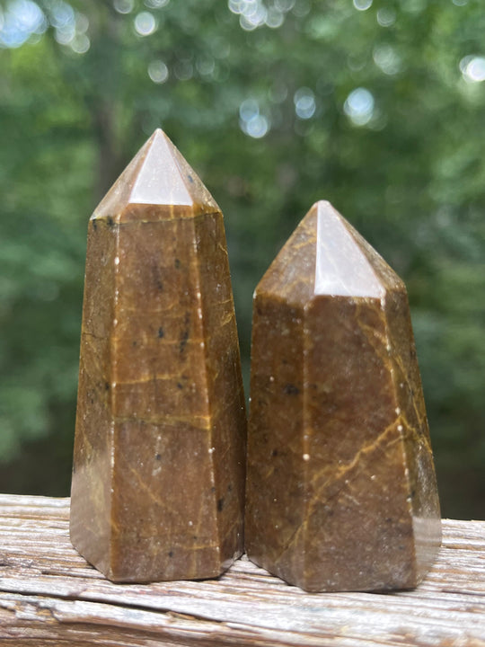 Small Vessonite Crystal Towers