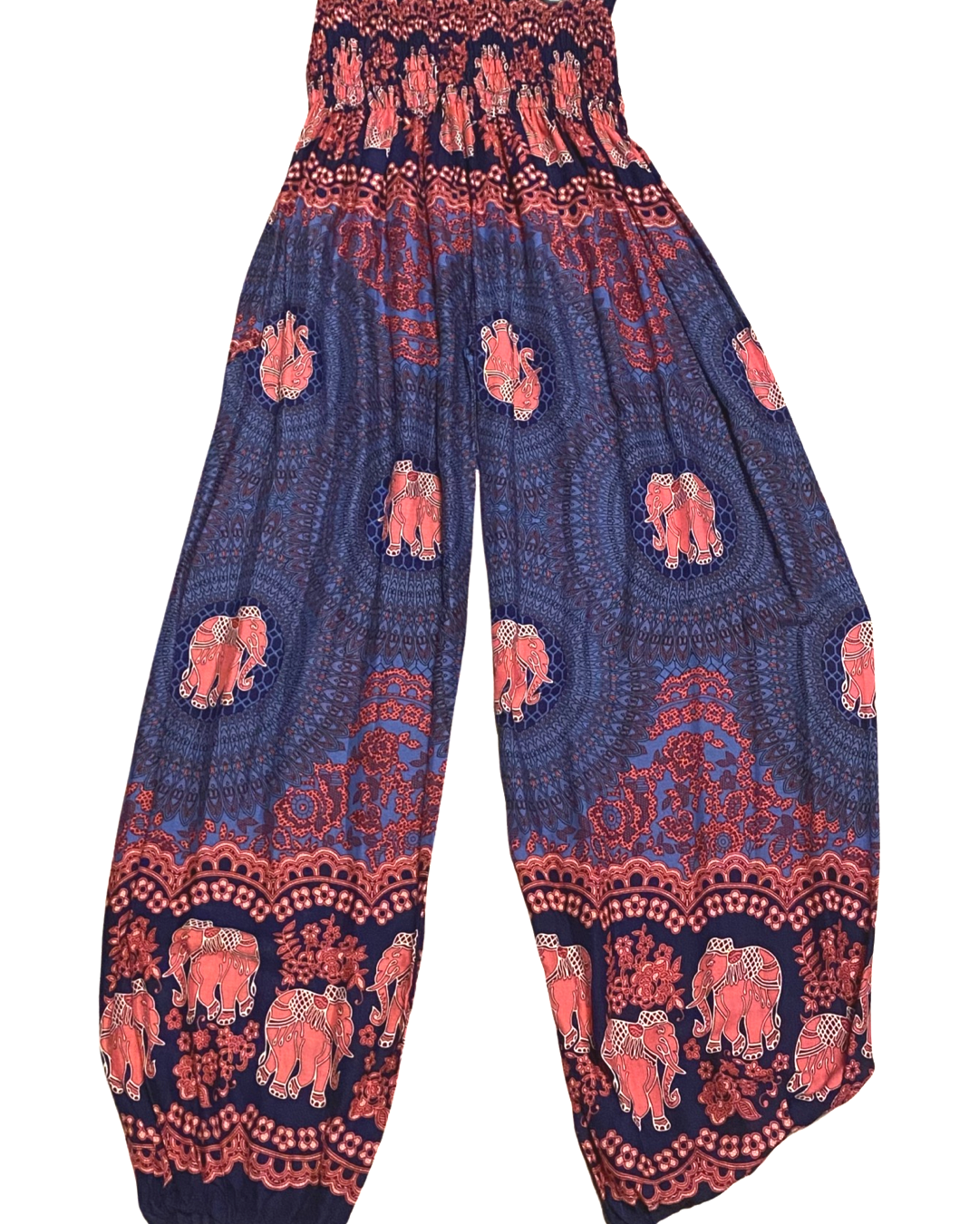 Thai Harem Pants w/ Elephant Mandala Print