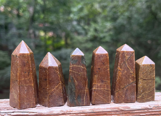 Small Vessonite Crystal Towers