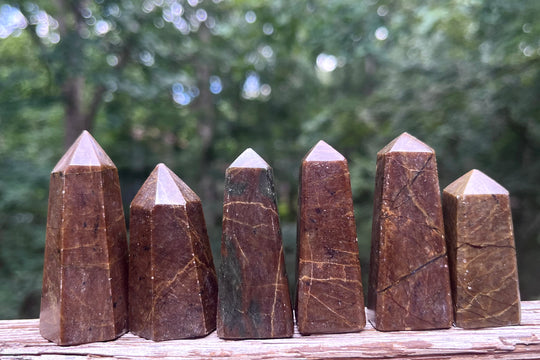 Small Vessonite Crystal Towers