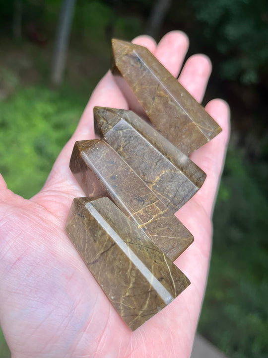 Small Vessonite Crystal Towers