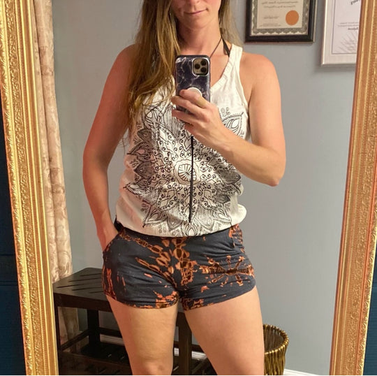 Monotone Tie Dye Shorts w/ Mix-N-Match Crops