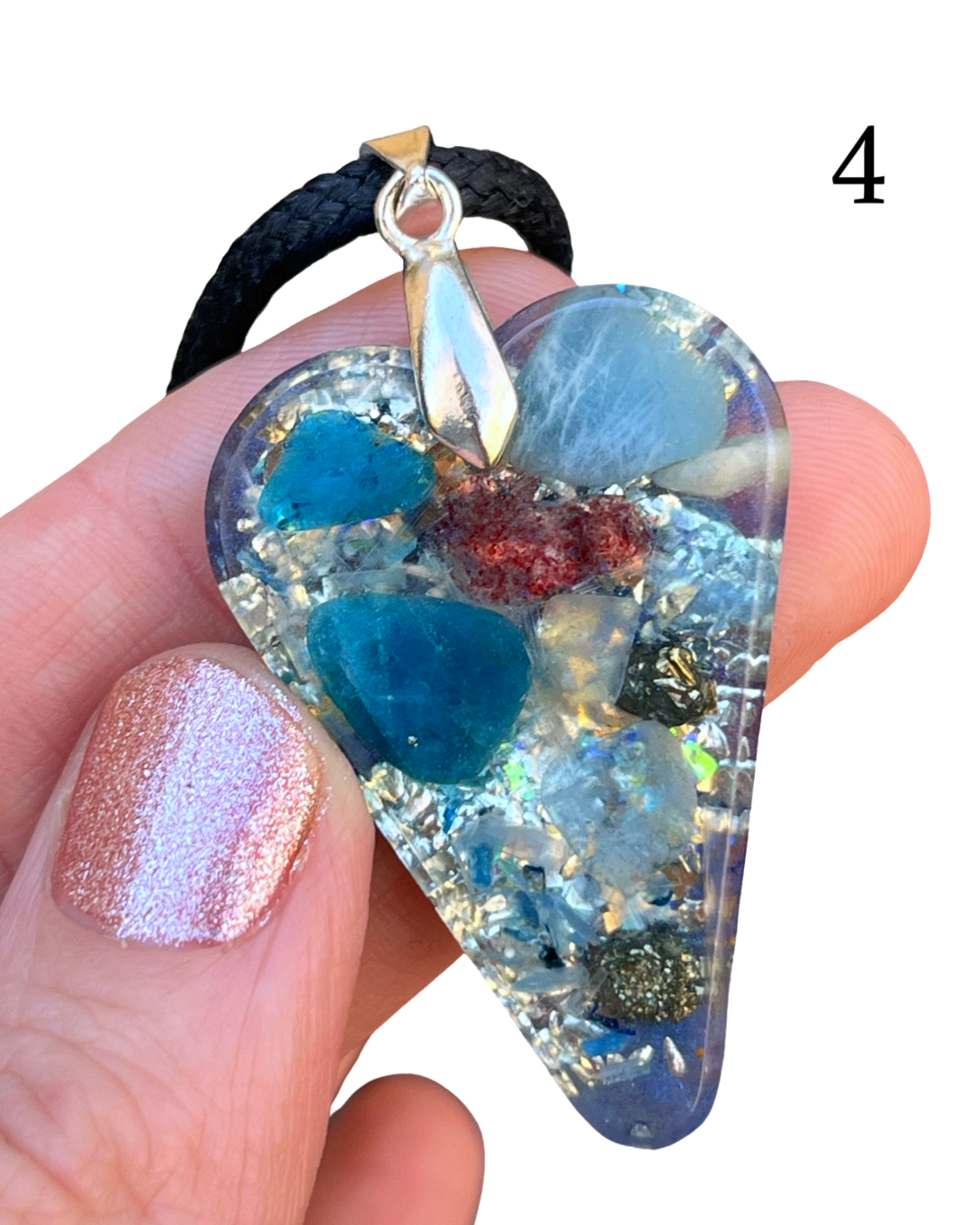 Blue Orgone Energy Pendants