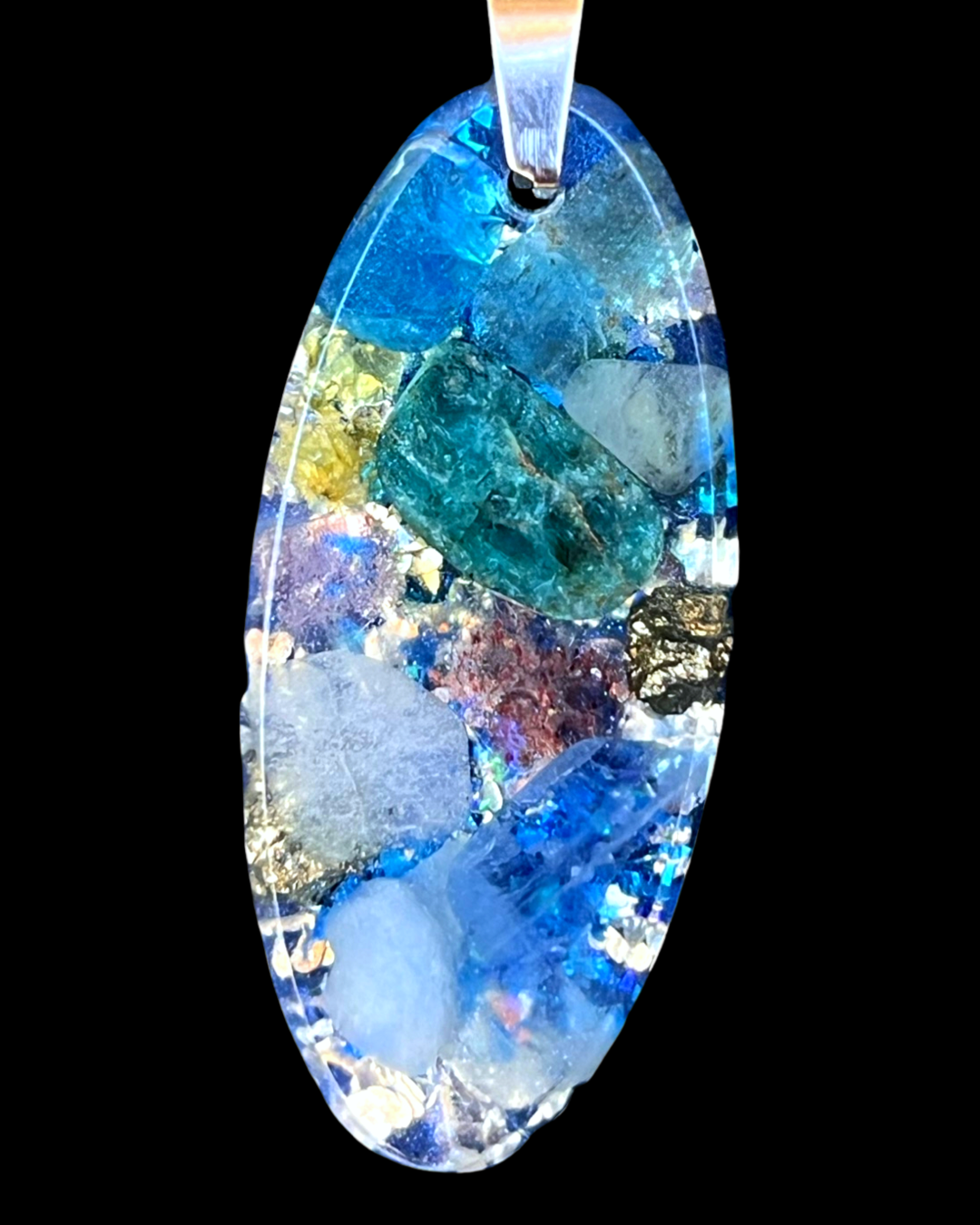 Blue Orgone Energy Pendants