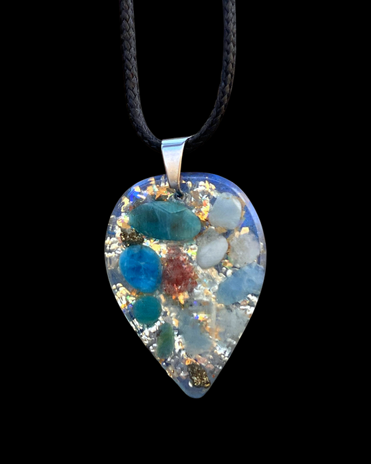 Blue Orgone Energy Pendants