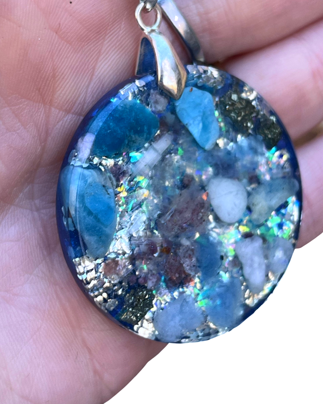 Blue Orgone Energy Pendants