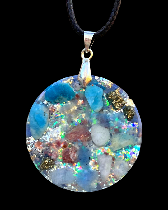 Blue Orgone Energy Pendants