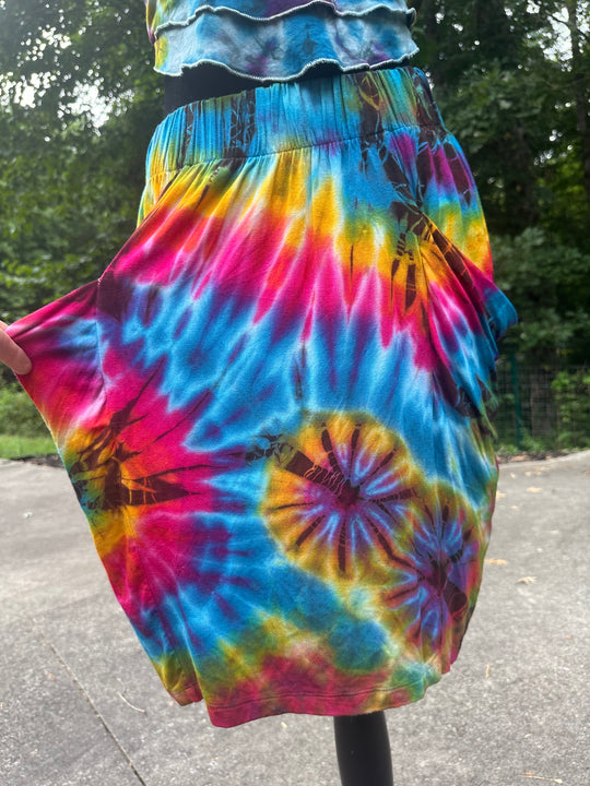 Tie Dye Skirt w/ Big Slouchy Pockets (Mix & Match Colors)