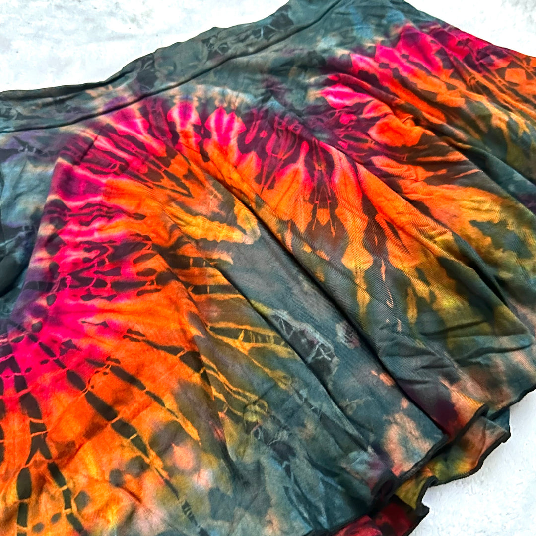 Tie Dye Mini Skirt w/ Hidden Shorts (Mix & Match Colors)