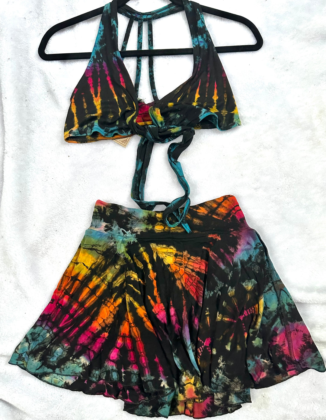 Tie Dye Mini Skirt w/ Hidden Shorts (Mix & Match Colors)