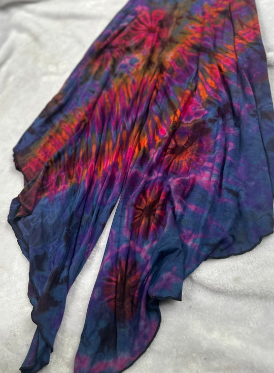 Flowy Tie Dye Pants w/ Slanted Sides (Mix & Match Colors)