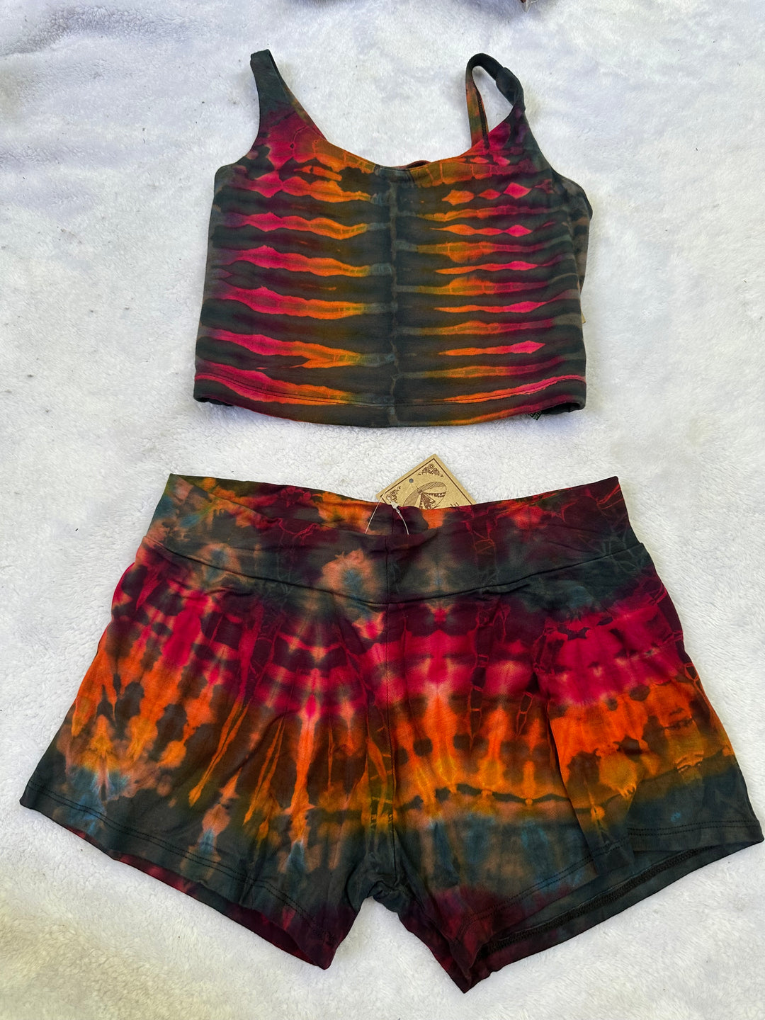 Strappy Back Tie Dye Crop (Mix & Match Colors)