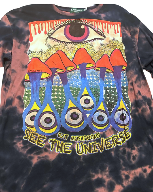 Unisex Psychedelic Mushroom Long-Sleeve T-Shirt