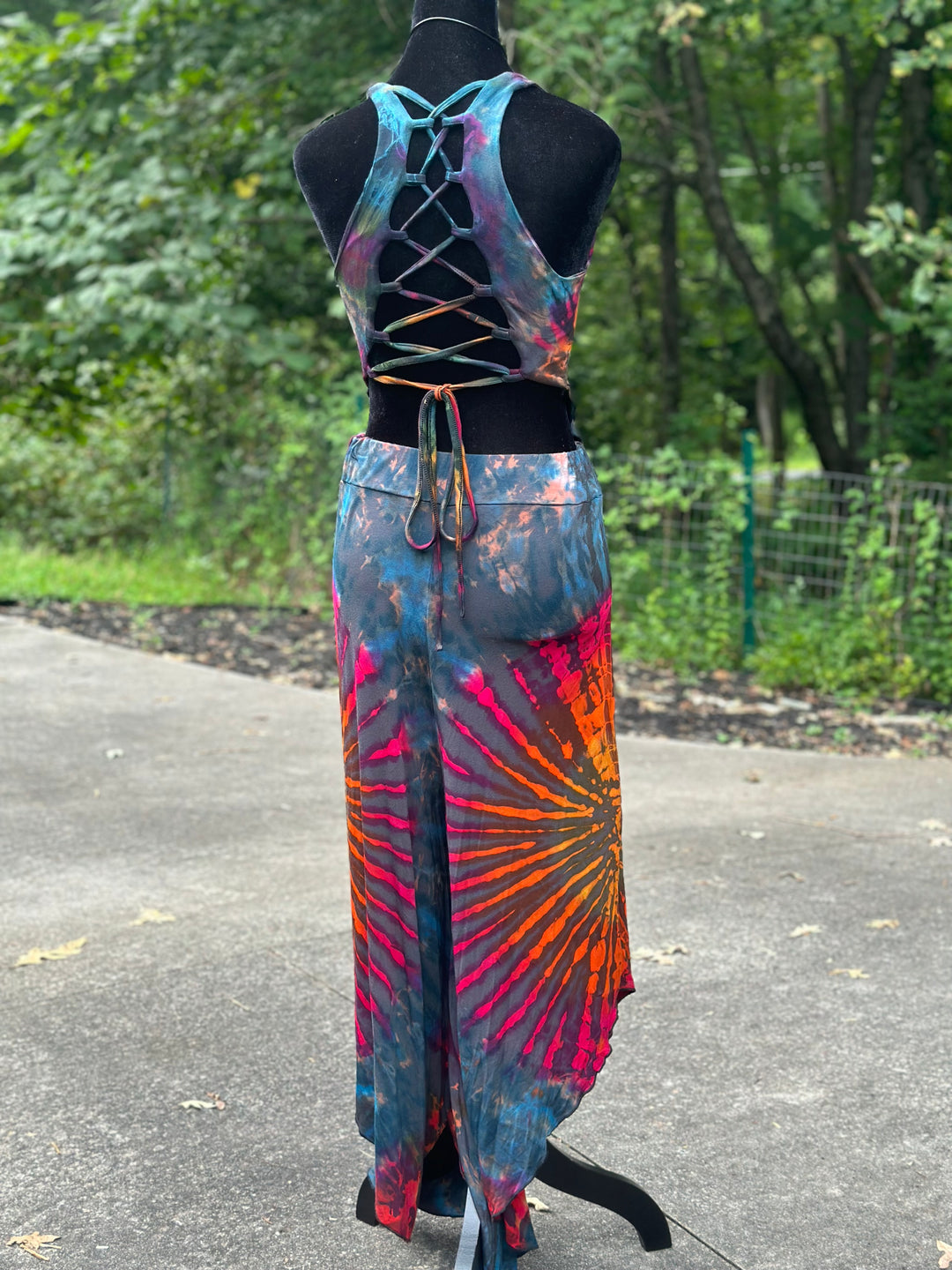 Tie Dye Lace-Back Crop/Tank(Mix & Match Colors)