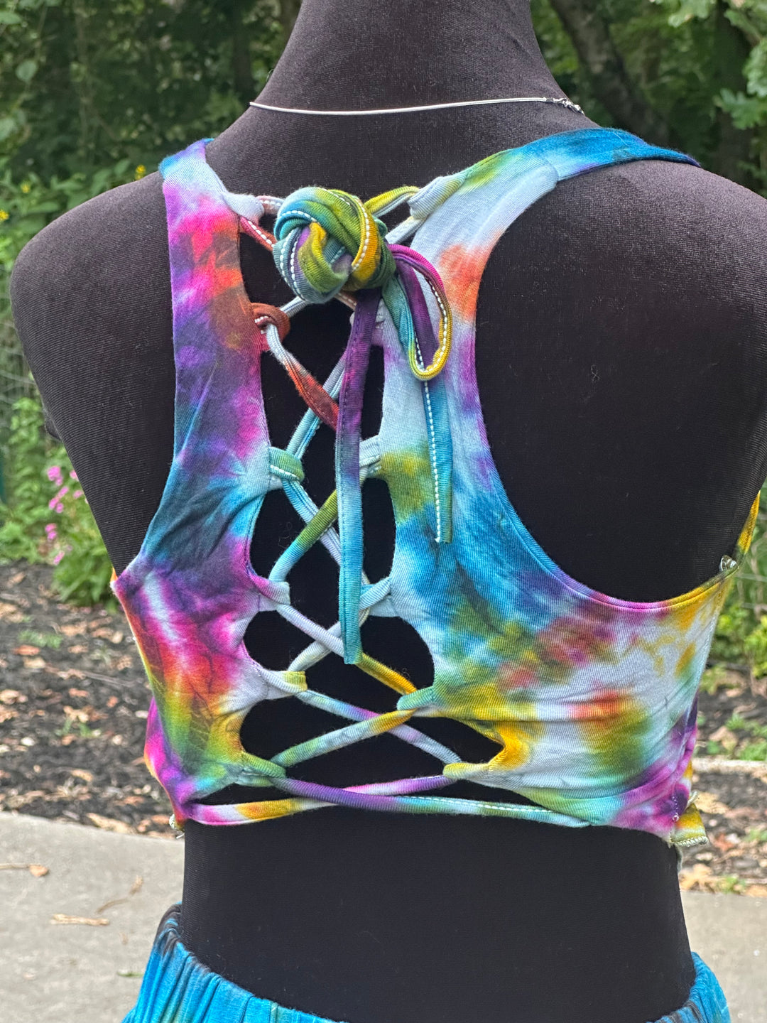 Tie Dye Lace-Back Crop/Tank(Mix & Match Colors)