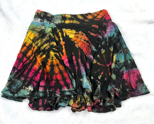 Tie Dye Mini Skirt w/ Hidden Shorts (Mix & Match Colors)