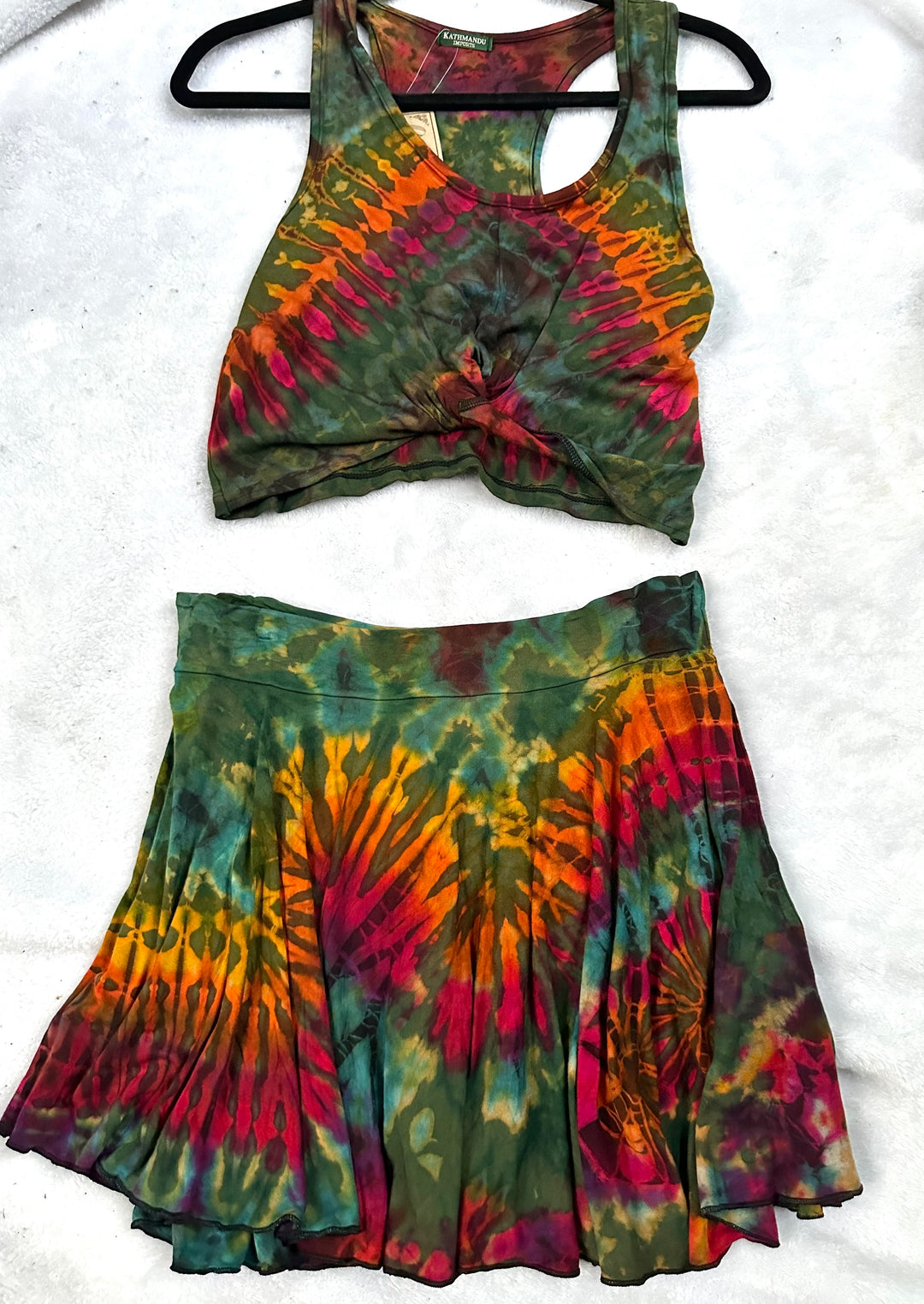 Tie Dye Mini Skirt w/ Hidden Shorts (Mix & Match Colors)