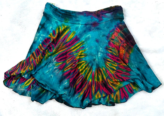 Tie Dye Mini Skirt w/ Hidden Shorts (Mix & Match Colors)