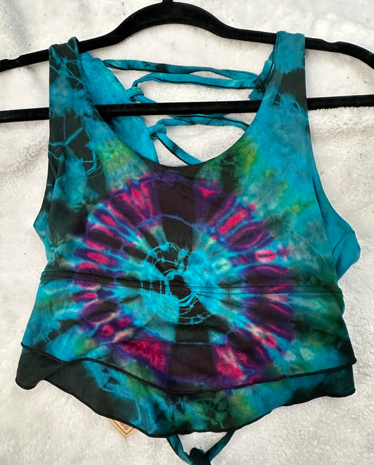 Tie Dye Lace-Back Crop/Tank(Mix & Match Colors)