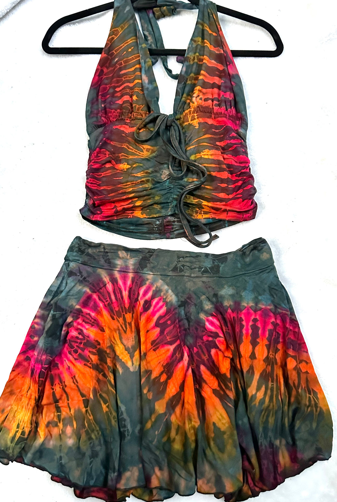 Tie Dye Mini Skirt w/ Hidden Shorts (Mix & Match Colors)