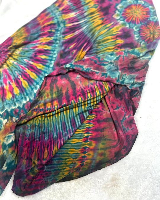 Flowy Tie Dye Pants w/ Slanted Sides (Mix & Match Colors)