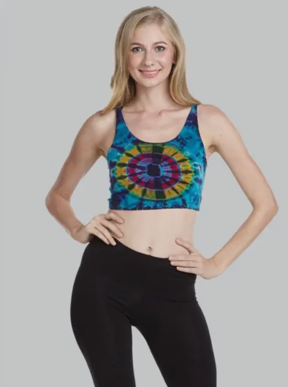 Strappy Back Tie Dye Crop (Mix & Match Colors)