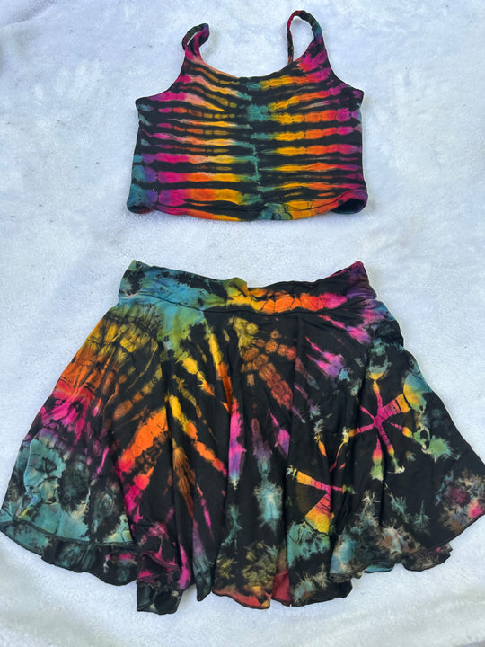 Strappy Back Tie Dye Crop (Mix & Match Colors)