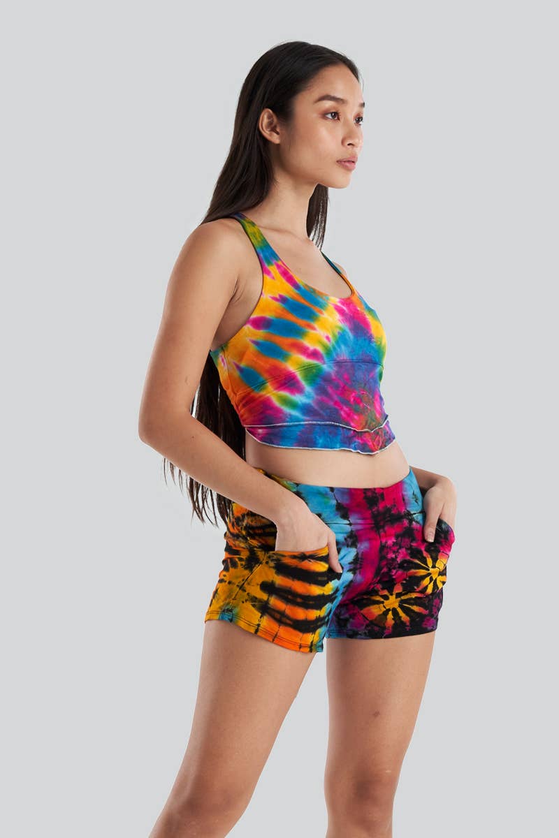 Tie-Dye Shorts with Pockets (Mix-n-Match Colors)