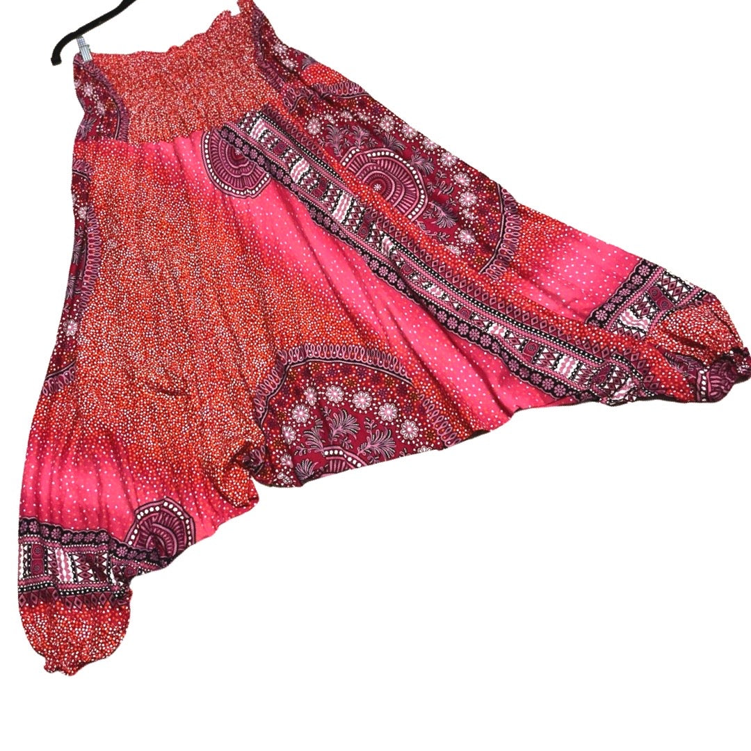 Plus Size Jumpsuit Harem Pants w/ Tribal Chakra Print