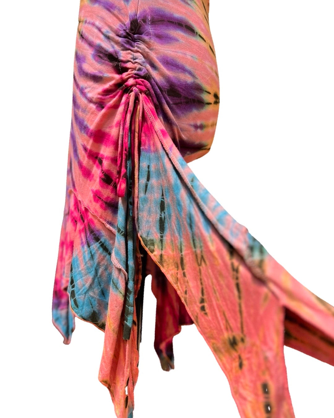 Pink Rainbow Tie Dye Pixie Dress (Small Only)