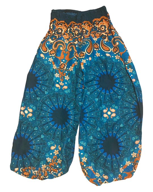 Youth Harem Pants w/ Paisley Mandala Print