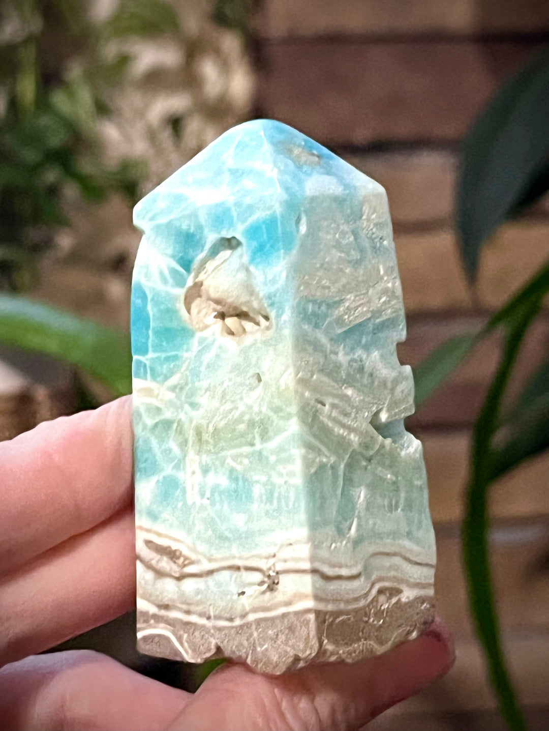 Blue Aragonite Crystals