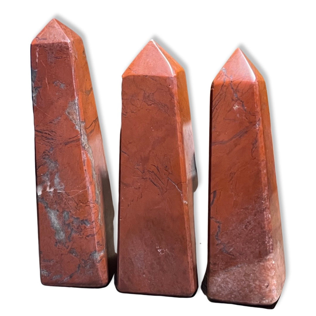 Small Red Jasper Crystal Towers