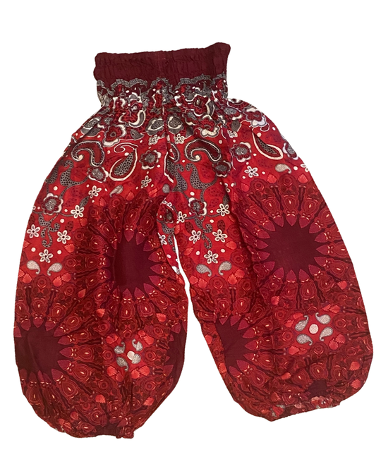 Youth Harem Pants w/ Paisley Mandala Print