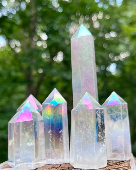 Angel Aura Quartz Crystal Towers