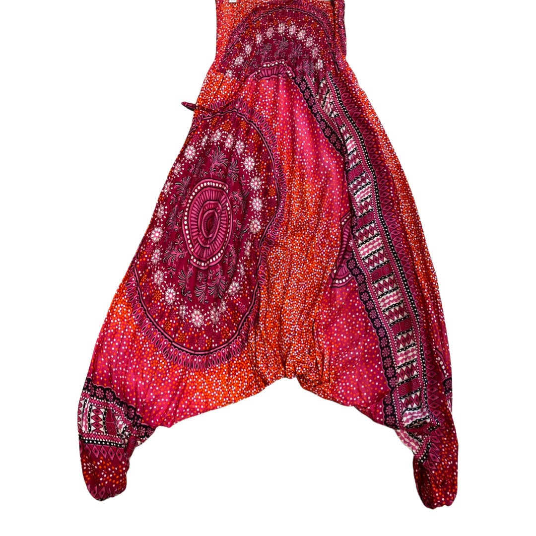 Jumpsuit Harem Pants w/ Tribal Chakra Print
