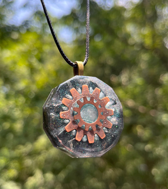 Orgonite Pendant with Magnet & Shungite