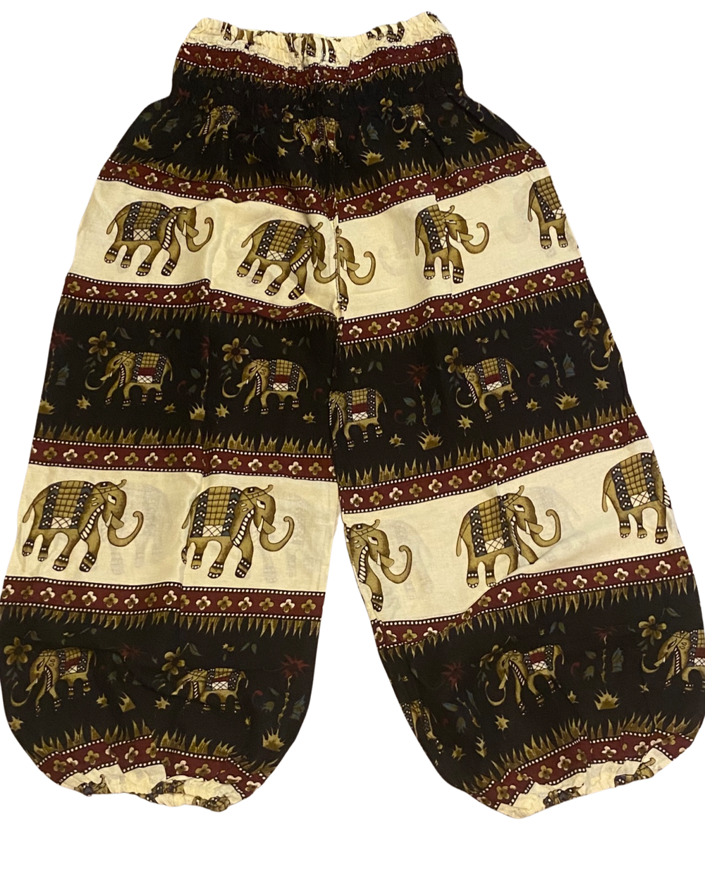 Youth Harem Pants w/ Elephant Walk Print