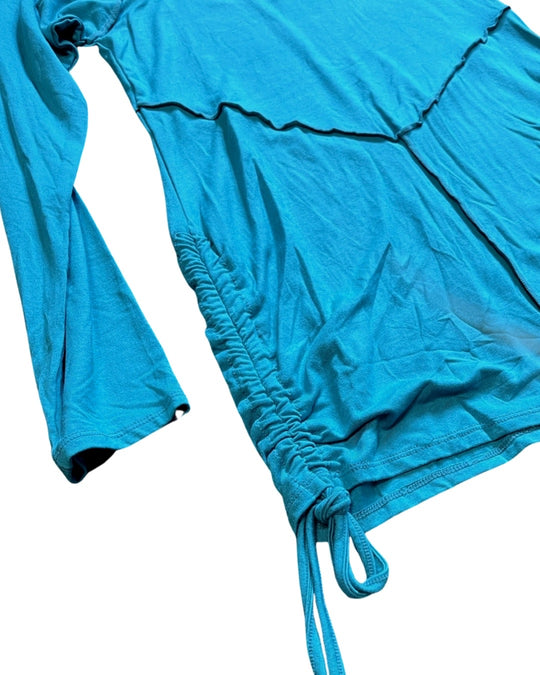 Solid Turquoise Long Sleeved Top