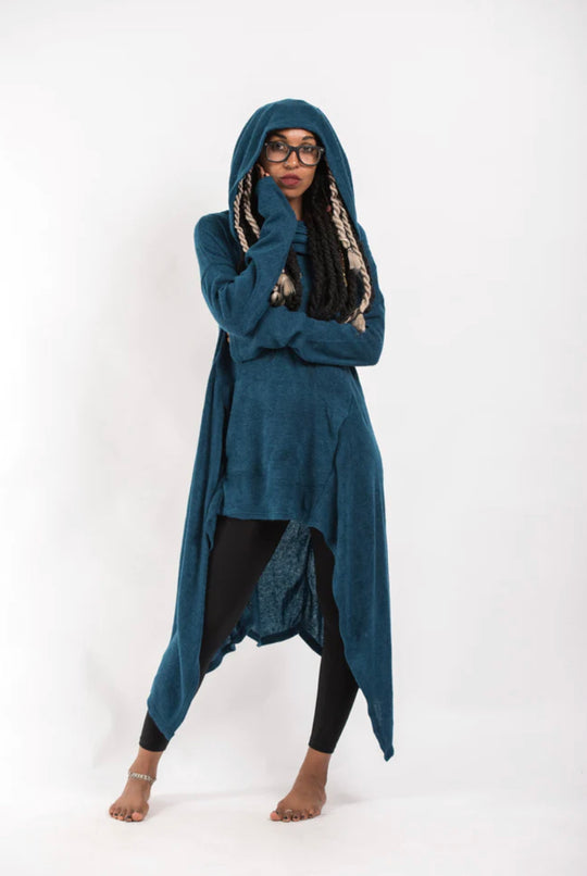 Long Pullover Hooded Cloak