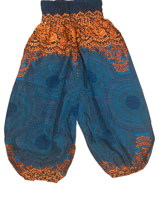 Youth Harem Pants w/ Floral Mandala Print