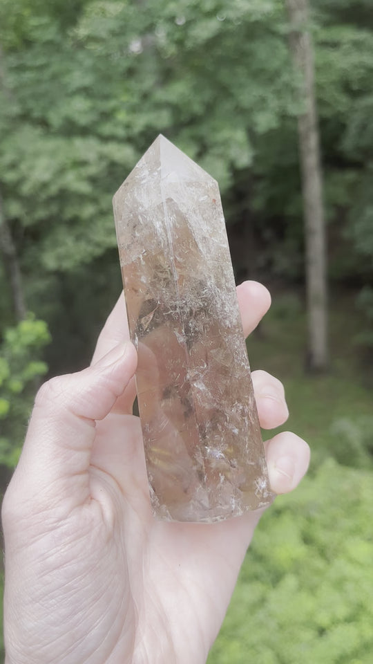 Large Smoky Quartz Crystal Towers