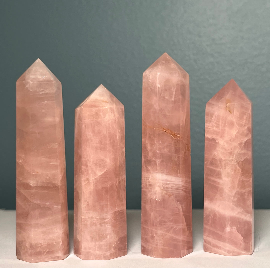 Rose Quartz Crystal Towers